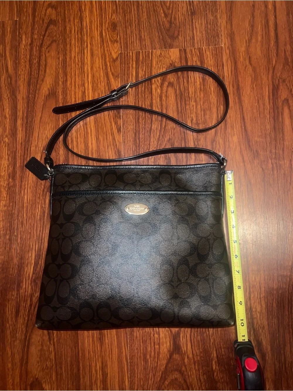 Coach Brown Signature Crossbody Shoulder Bag